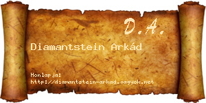 Diamantstein Arkád névjegykártya
